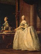 unknow artist Catherine II of Russia in the mirror Sweden oil painting artist